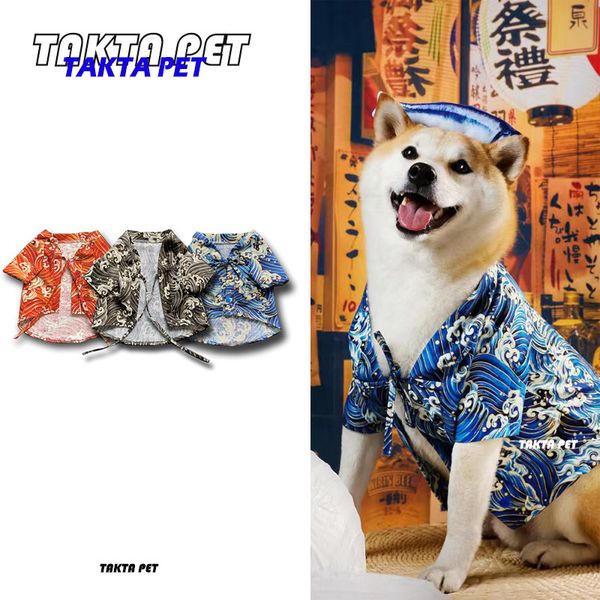 

takta-pet fashion brand dog cloth wind dign kimono wave cat