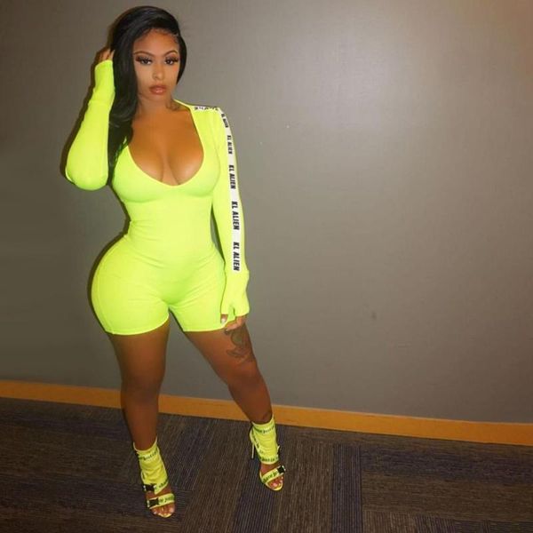 

women's jumpsuits & rompers autumn deep v printed long sleeve pants, Black;white