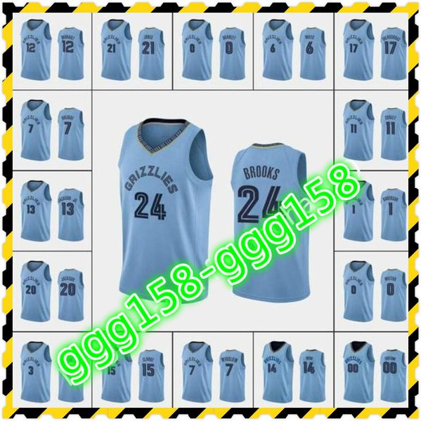 2021 Imprimir Mulheres Masculinas Crianças Jersey Qualquer jogador JA Morant Jaren Jackson Jr. Dillon Brooks City Brandon Clarke Basketball Jerseys uniforme