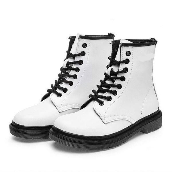 

women 2021 spring soft split leather white ankle boots motorcycle female autumn winter shoes woman punk, Black