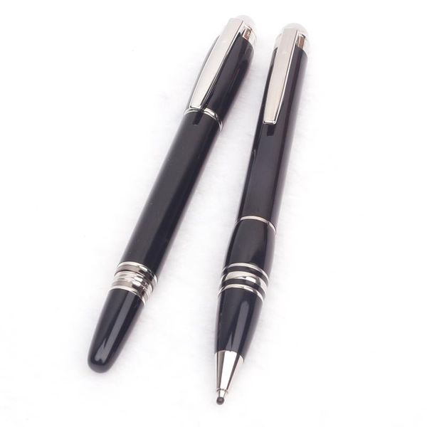 

luxury monte black resin ballpoint pen diamond office signature roller ball blance gel ink writing fountain pens for, Blue;orange