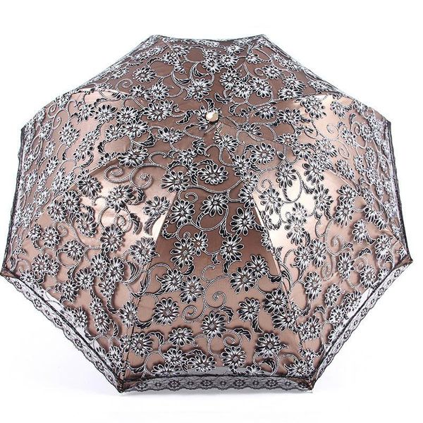 

umbrellas vintage double layer umbrella windproof european women girl uv protection travel sombrinha gift rain ea60ys