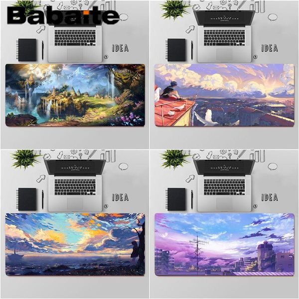 

mouse pads & wrist rests babaite japanese anime landscape art aesthetics lapgaming mice mousepad large pad keyboards mat