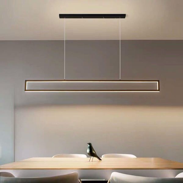

pendant lamps led chandelier modern nordic minimalist black long lamp for dining room coffee shop bar office decoration hanging light