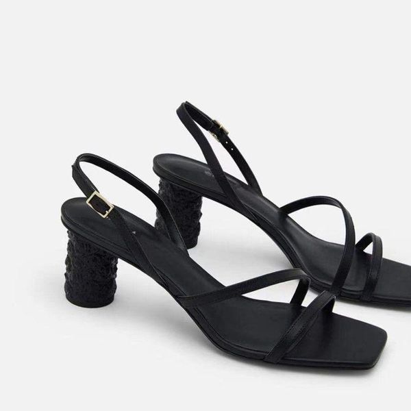 

beige heeled sandals 2021 women's open toe large size espadrilles platform all-match female shoe black peep comfort big high dress shoe