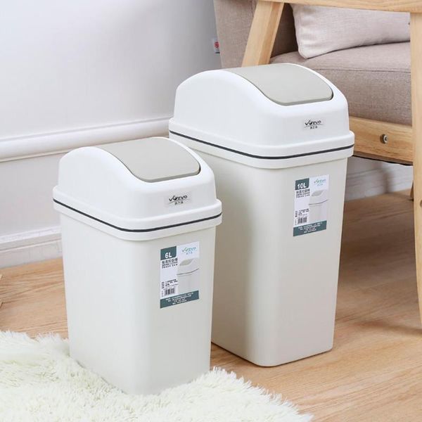 

waste bins large trash can rolling cover type bin paper basket home ofiice garbage storage convenient
