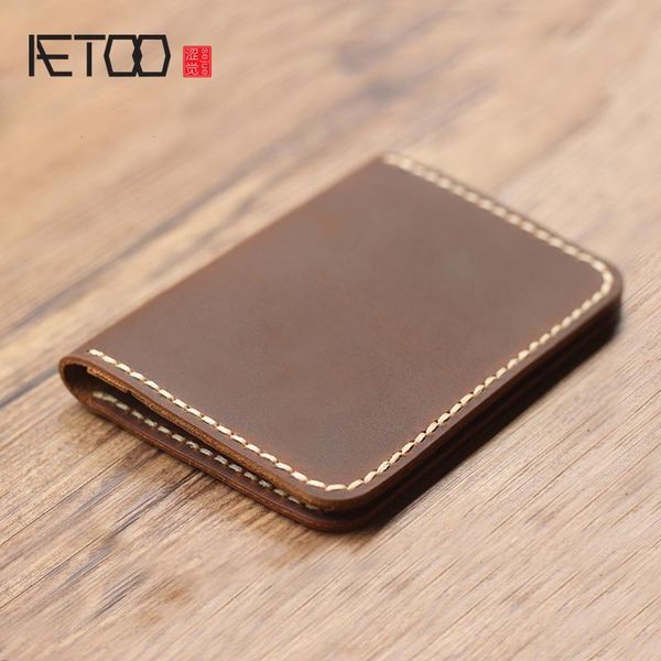 

card holders aetoo leather driver's license bag, vintage cowhide wallet, po bit mini driving holster, Brown;gray