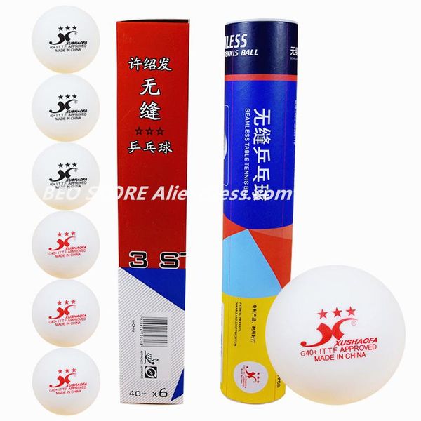 

xushaofa ball 3-star 40+ g40+ xsf seamless ittf approved material plastic white poly table tennis pong balls