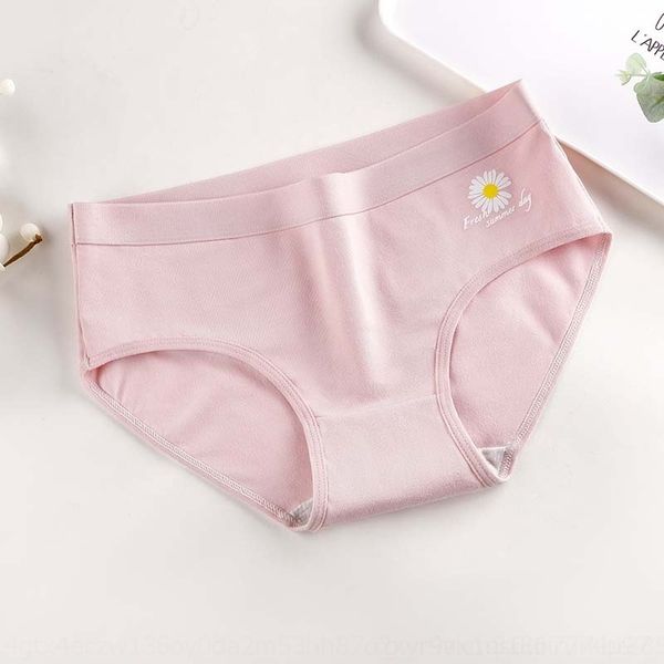 

d5iv net red lady women's student cotton printing daisy low waist triangle underwear shorts and girl underwear women comfortable cute s, Red;black