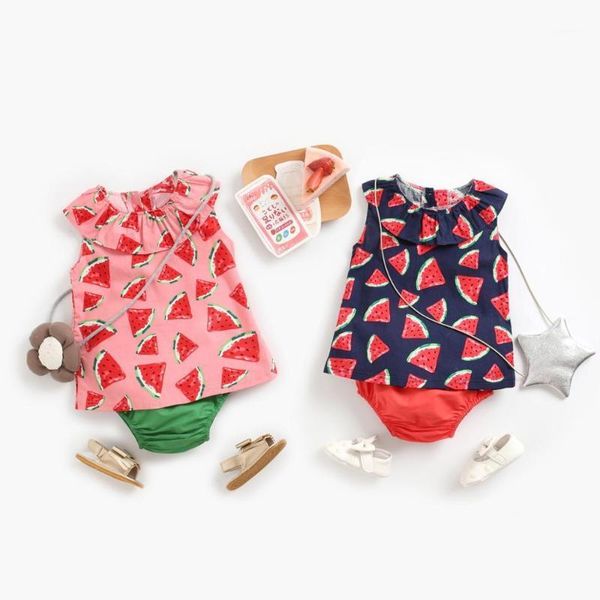 

clothing sets 2pcs baby girls clothes for children's kids cute printing vest +triangle shorts outfits suit, White