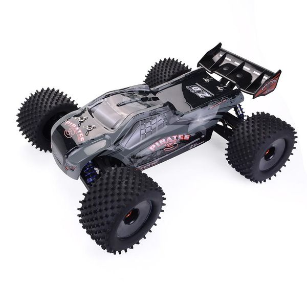 

zd 1:8 08423 rc model electric four-drive brushless truck red and gray