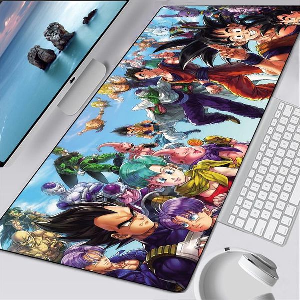 

mouse pads & wrist rests anime goku pad gamer carpet large gaming manga overlock rubber laptop
