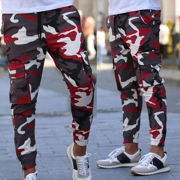

casual fashion jogger sweatpants women pants track slim fit fleece workout basic sports camo, Black