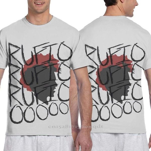 

men's t-shirts rufio men tshirt women all over print t-shirt boy short sleeve girl tee clothing, White;black