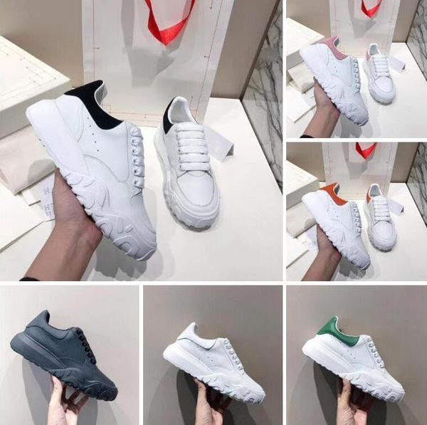 2021 klassische Damen- und Herrenschuhe, blaue Velet-Rückseite, Plateau-Sneaker, weiße Trainer aus echtem Leder, Komfort, hübscher Luxus-Designer-Schuh