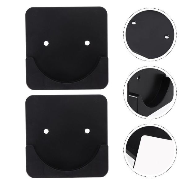 

2pcs shower curtain rod mount holders adhesive tension retainers hooks & rails