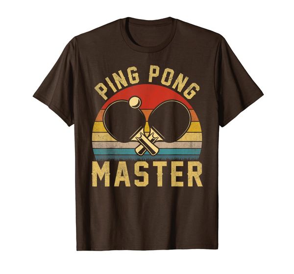 

ping pong master t-shirt | funny table tennis paddle tee t-shirt, White;black