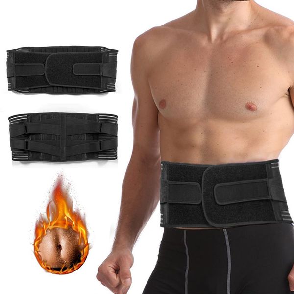 

waist support sport men trimmer belt protector body shaper gym workout weight lifting adjustable fitness sweat straps, Black;gray