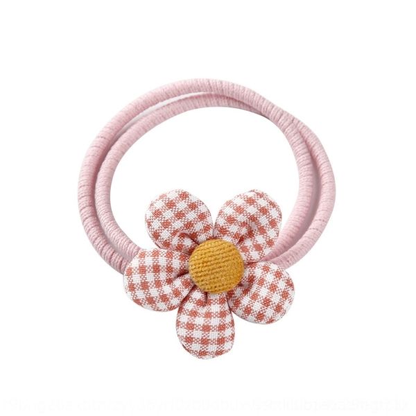

xmtx korean children's accessories baby rope accessories lattice flower circle band hair rope girl does not hurt band girl ties hair, Slivery;white