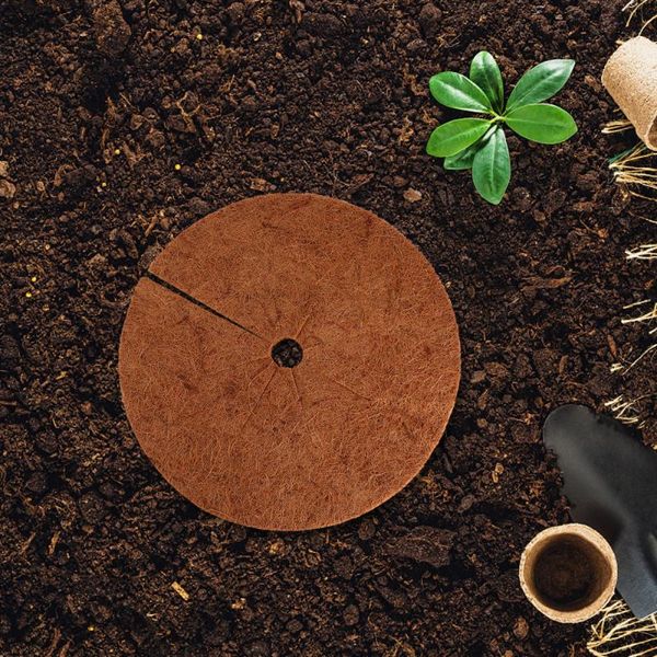 

sheets & sets 2pcs flowerpot chassis flat natural coconut mat wear-resistant sheet