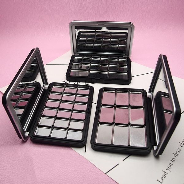 

storage bottles & jars empty rectangular magnet 6 9 15 18 colors eye shadow lipstick blush box palette10pcs