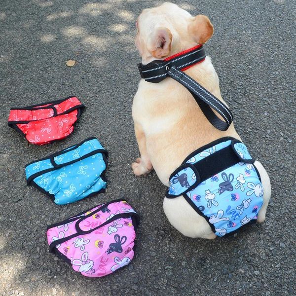 

dog apparel jumpsuit for physiological pants xs-xxl diaper sanitary washable female shorts panties menstruation underwear briefs