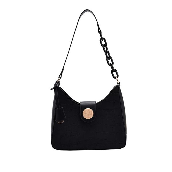

hbp women chain underarm bag check crossbody bag shoulder backpack armpit pouch ladies leather wallet gold lock bag