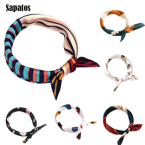 

scarves fashion women square head scarf wraps printed kerchief neck leisure trends personality comfortable, Blue;gray