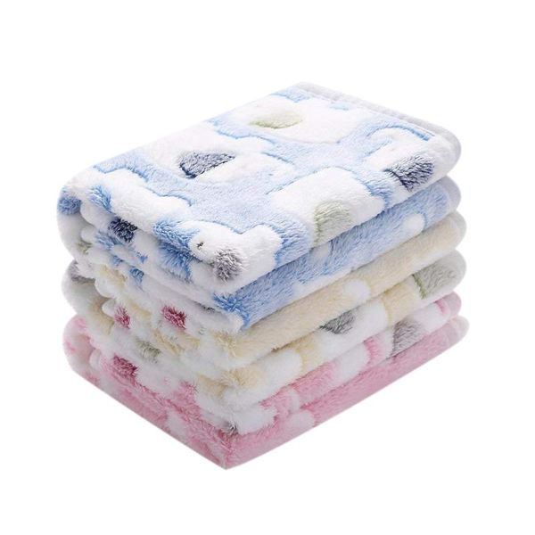 

kennels & pens practical 1 pack 3 blankets super soft fluffy premium coral fleece pet blanket flannel throw for dog puppy cat