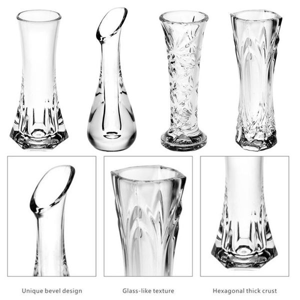 

vases vase plastic transparent flower creative decoration home imitation crystal vasos decorativos