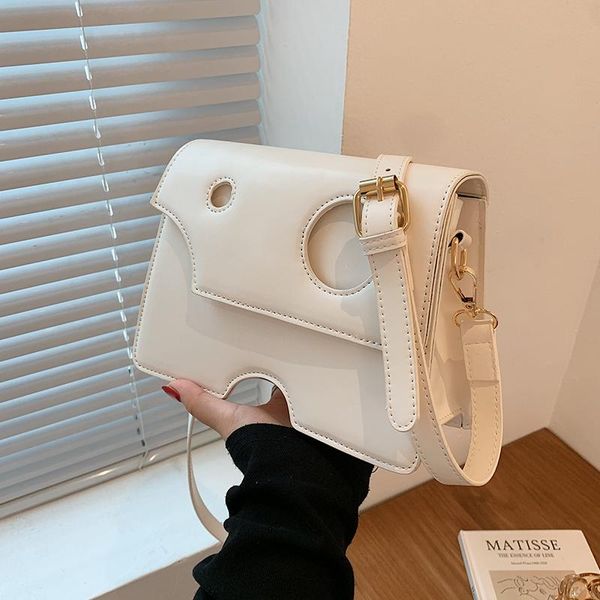 

shoulder bags niche design senior retro bag 2021 female all-match crossbody cheese square width: 21cm