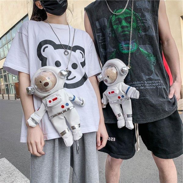 

trade bag personality fashion trend spaceman 2021 chain foreign messenger new gjucb