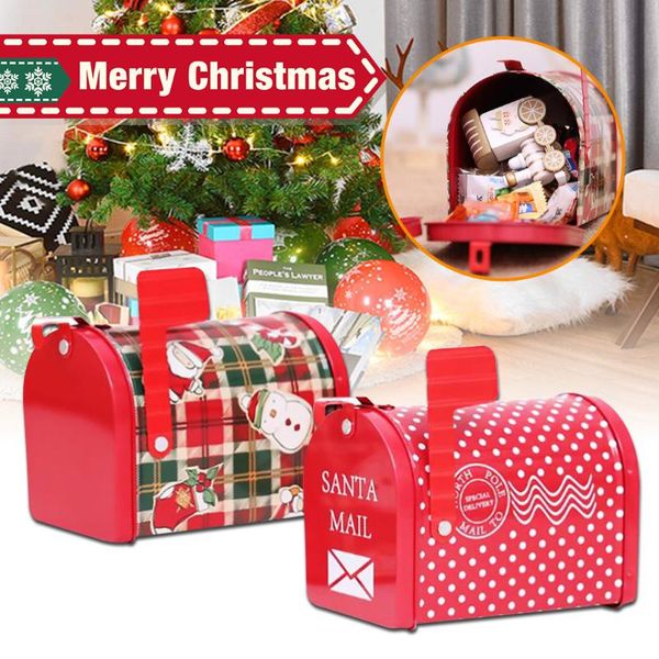 

gift wrap 1pc mail box shape christmas gifts diy packing for cookies chocolate candy xmas party decor supplies