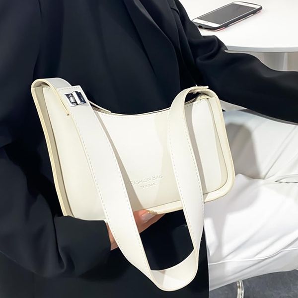 

evening bags fashion solid color leather shoulder messenger for women 2021 wide strap luxury women's crossbody bag sac epaule