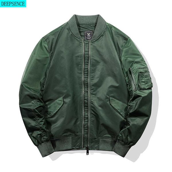 2021 Nuovo Autunno e Inverno Bomber Giacca da Uomo Air Force Uniforme da Baseball Giacca da Lavoro Giacca Calda da Uomo X0710