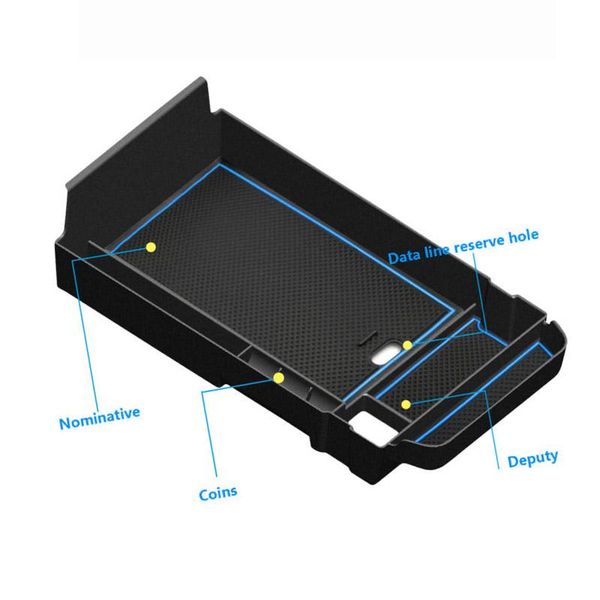

car organizer plastic console storage box 1pc armrest blue for cx30 2021-2021
