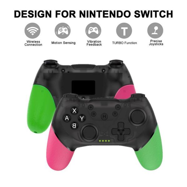

for switch pro wireless controller gamepad joystick with nfc and 3d joysticks bluetooth double vibration game pad controllers &