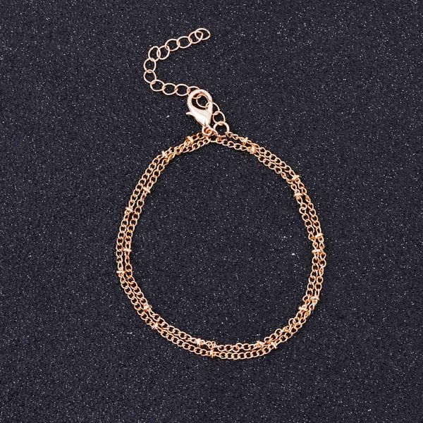 

minimalism gold silver color chain link bracelet for women original fashion, Golden;silver