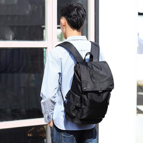 

backpack travel computer men's student bag waterproof usb korean fashion