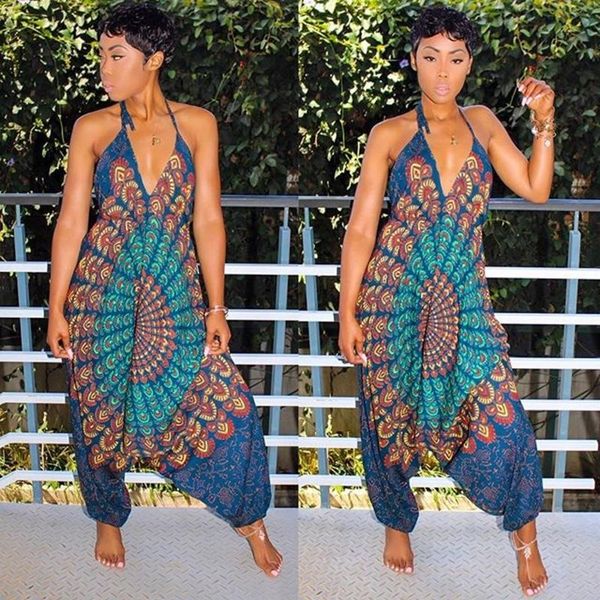 

women's two piece pants joiekuno print fashion backless jumpsuits strapless loose party club rompers women set bodycon blusas mujer de, White