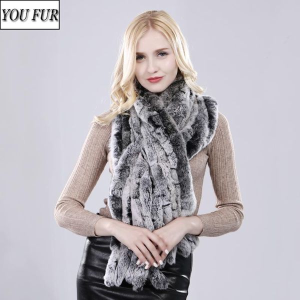 

scarves 2021 women long style real rex fur scarf warm soft quality fashion tassel shawl, Blue;gray