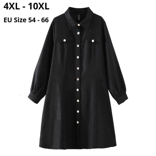 

dresses plus size 10xl 9xl 8xl 7xl 6xl 5xl 4xlbwomen spring long sleeves black dresses femme elegant slim work wearing dress for mujers, Black;gray