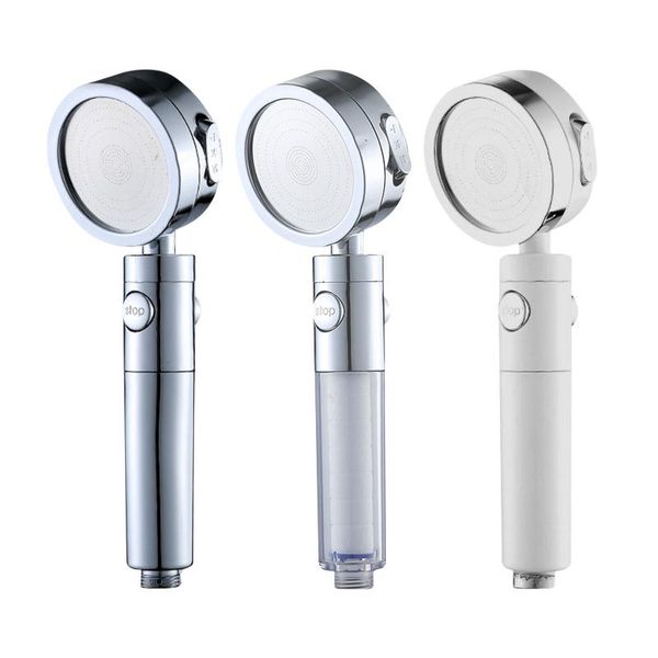 

universal shower head high pressure rain bath showers adjustable 3-settings water saving showerhead for home bathroom sprayer accessory set