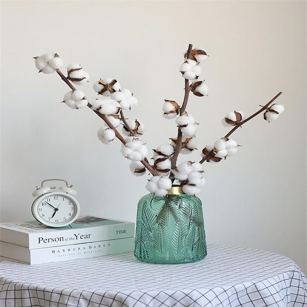 

decorative flowers & wreaths natural plant cotton dry flower bouquet nordic living room decoration garden accessories immortal dried branch