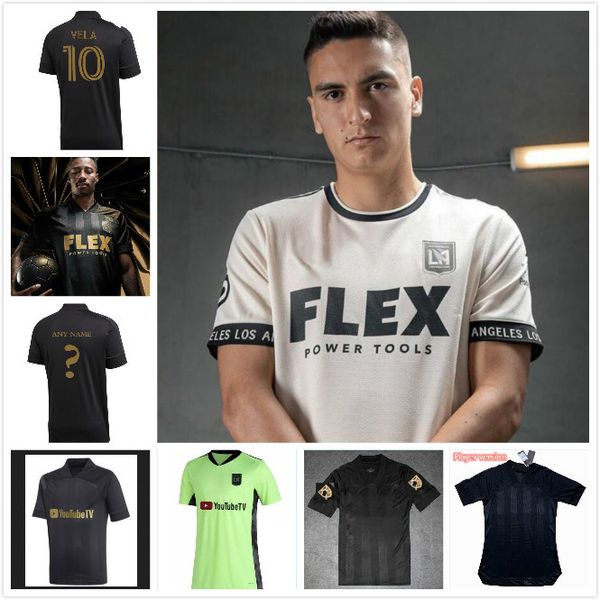 

los lafc 21 angeles fc soccer jerseys rodriguez 17 rossi 9 vela 10 blessing 7 atuesta 20 homa way 2021 football shirts xxl, Black