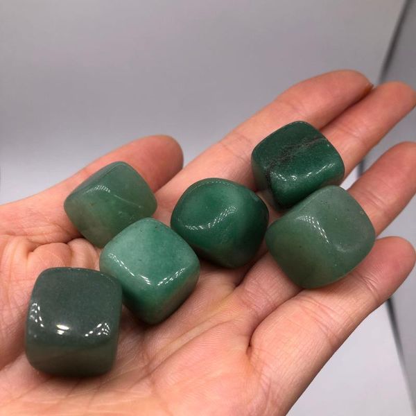 

decorative objects & figurines 15-20mm natural green aventurine tumble cube stone healing chakra mineral decoration quartz crystals