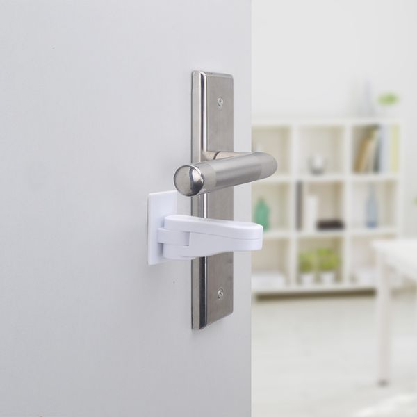 

2pcs Home Door Lever Child Lock Baby Safety Lock Drawer Lock Deter Kids Opening Handle Door Locks Baby Safety Equipment