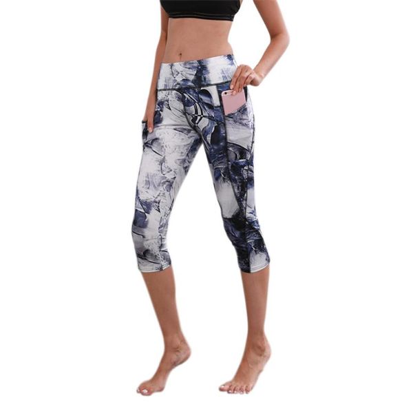 

yoga outfits women slim pants pocket leggings fitness sports running sportswear bhd2, White;red