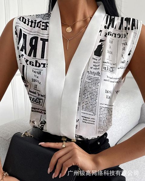 

women's blouses & shirts summer women white tanks oversize tee workwear vest