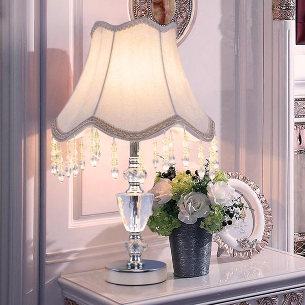 

table lamps wedding decor crystal lamp living room bedroom shade lb121114 bed